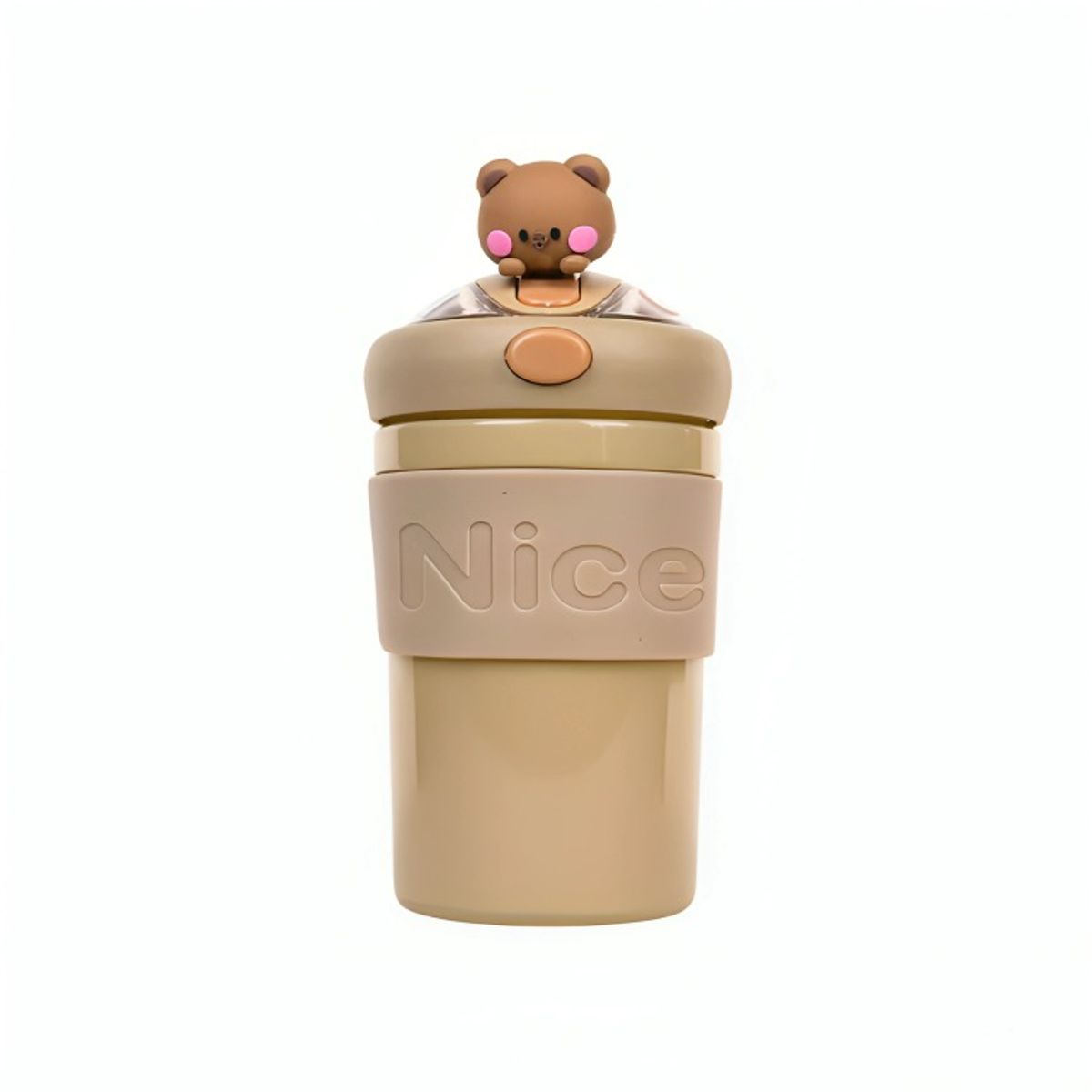 OEM - Copa con Bombilla Cafe Oso