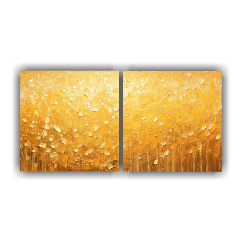 GENERICO - Cuadros Colores Exuberantes Estilo Puntillismo Luminoso Set  160x80cm