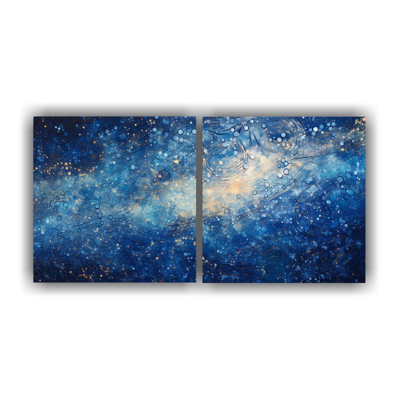 GENERICO - Cuadros Vanguardia Hogar Deco Estilo Puntillismo Luminoso De 160x80cm