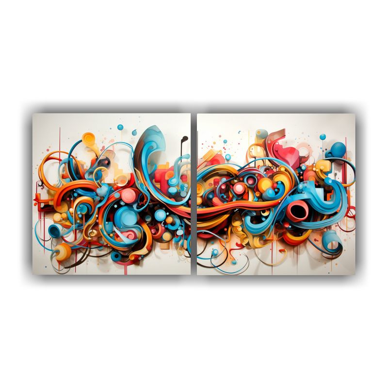 GENERICO - Lienzos Creativos Abstractos Asequibles 160x80cm