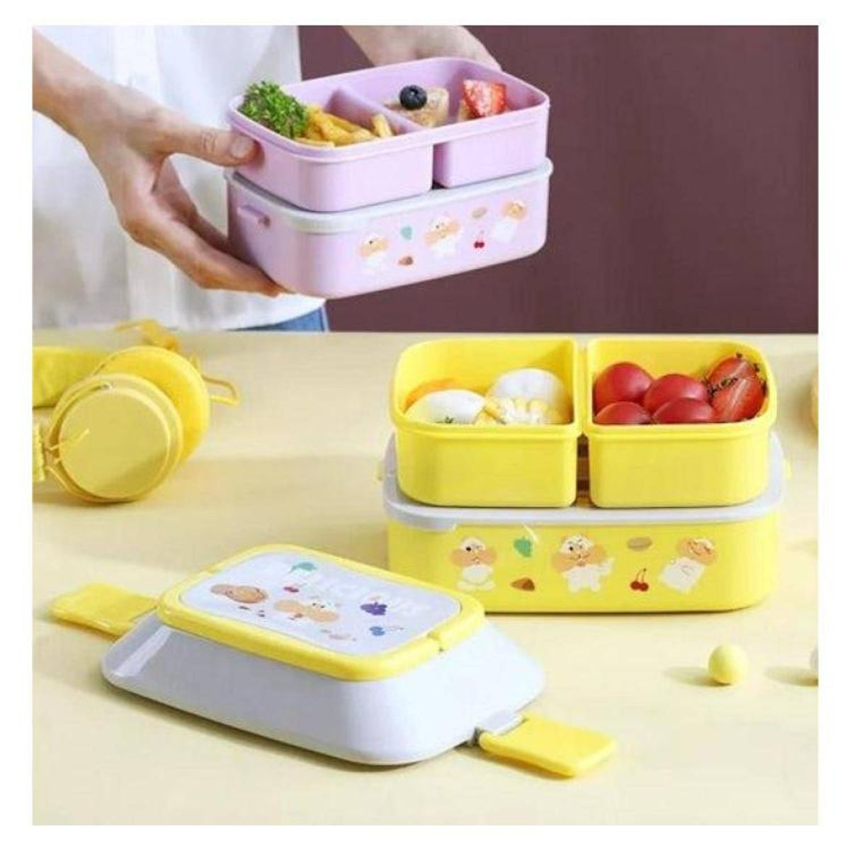 GENERICO - Lonchera Hamster Capacidad 1 Litro Apto Microondas