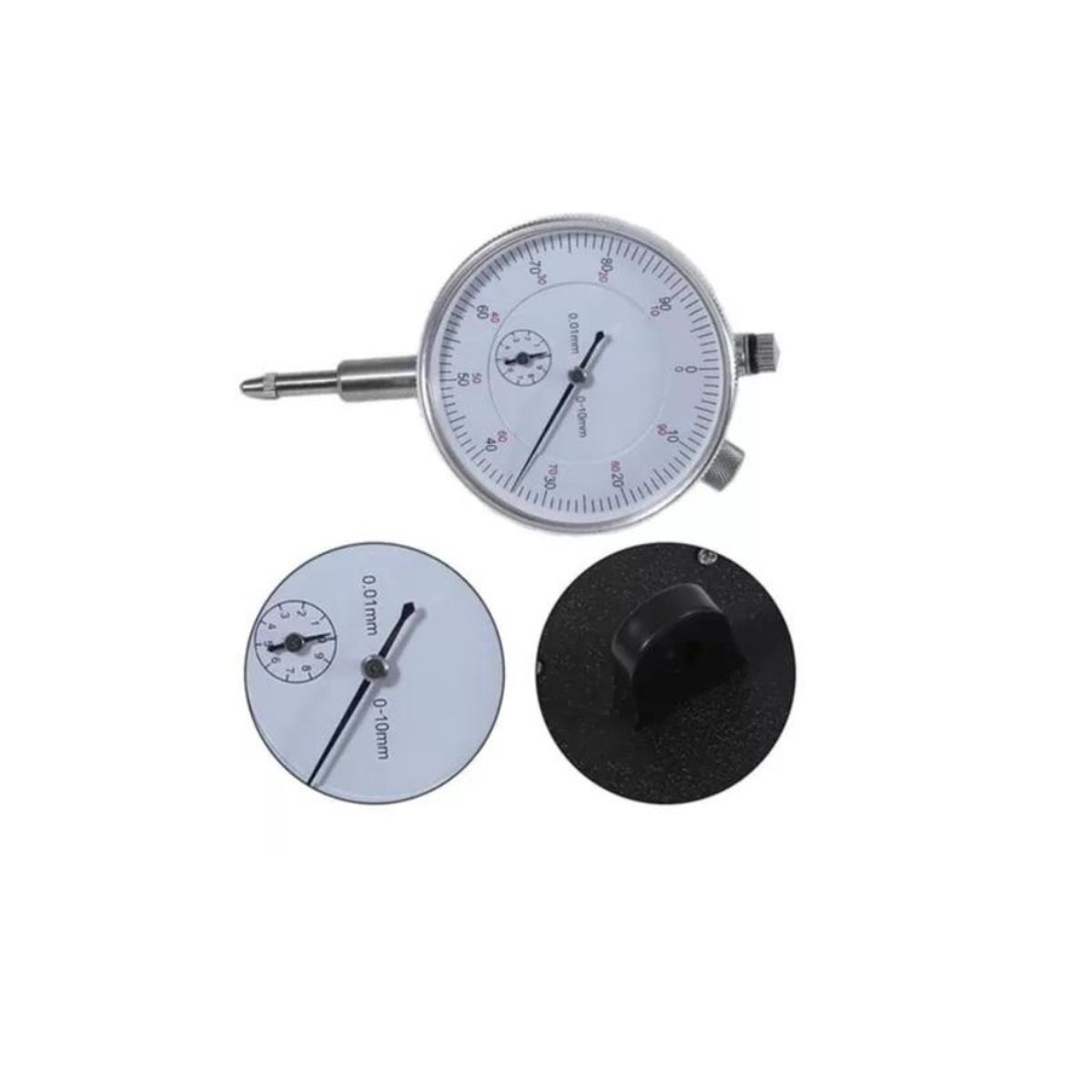 GENERICO - Reloj Comparador Calibrador De Torno Con Base Magnética
