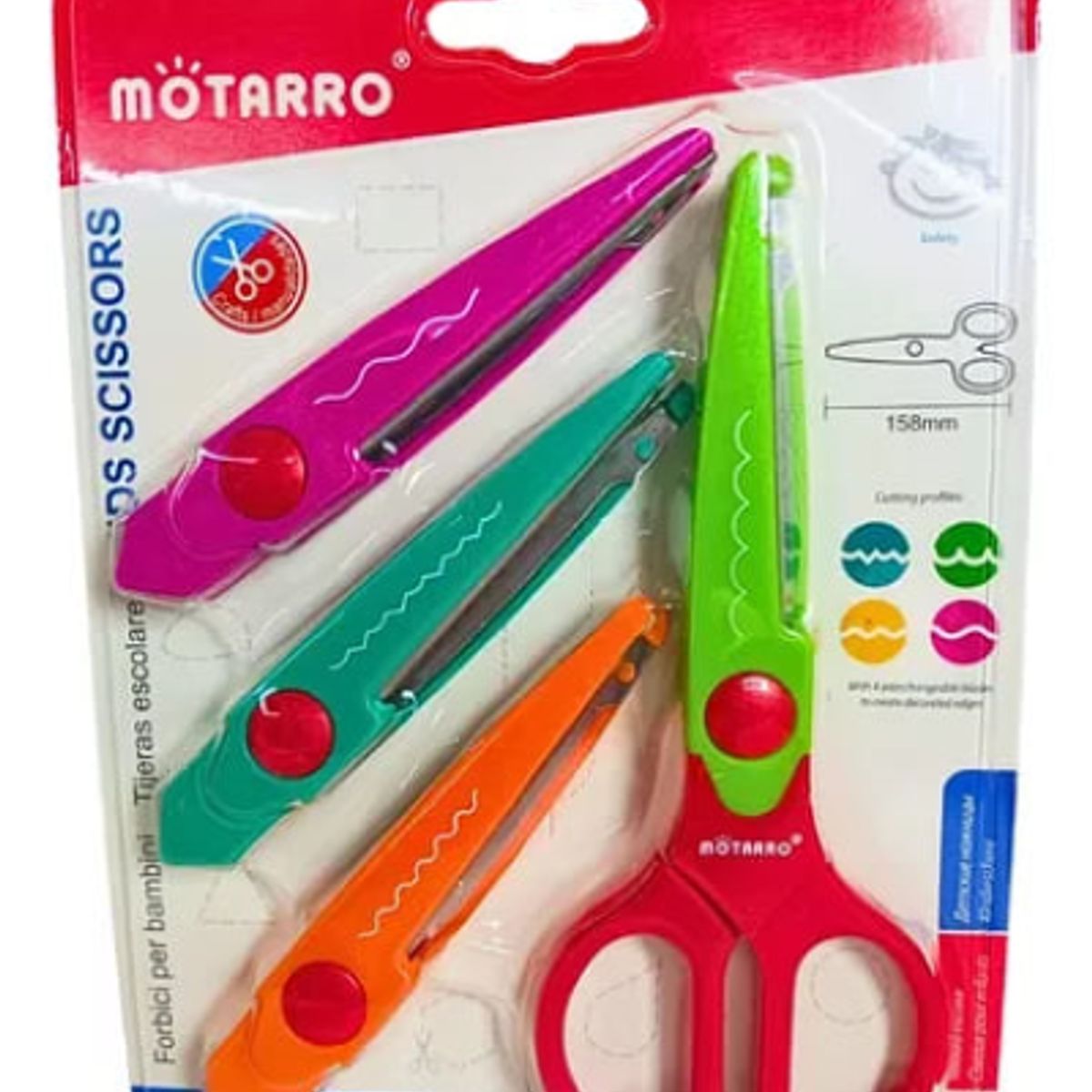 MOTARRO - Set Tijeras Variedad De Cortes Intercambiables