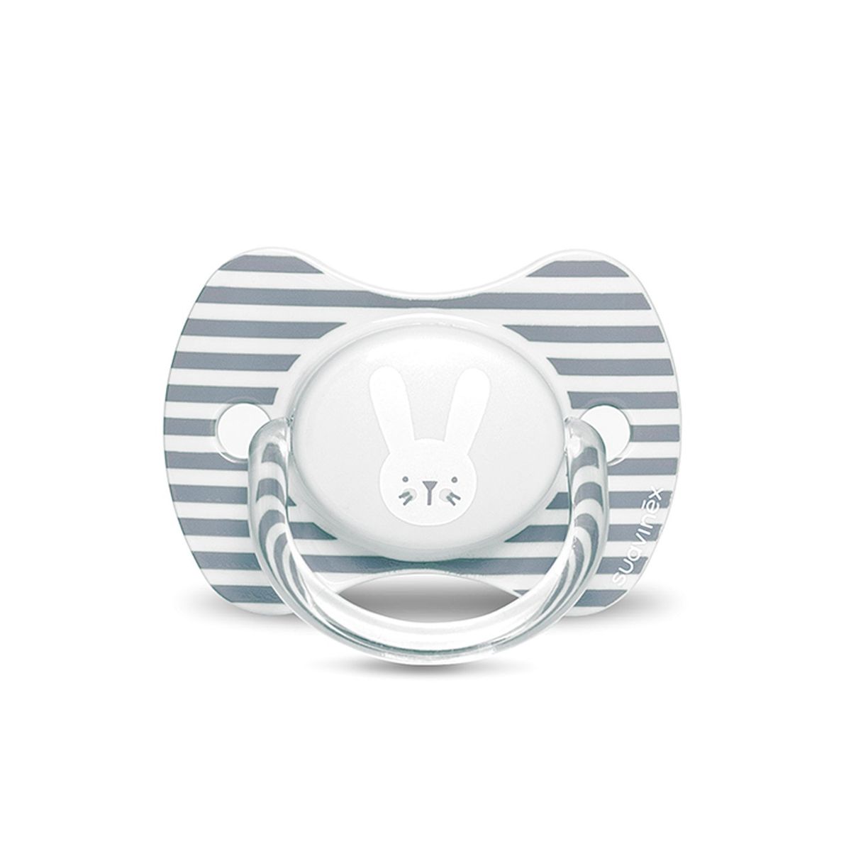 SUAVINEX - CHUPETE FISIOLOGICO SILICONA 6-18M RABBIT GRIS