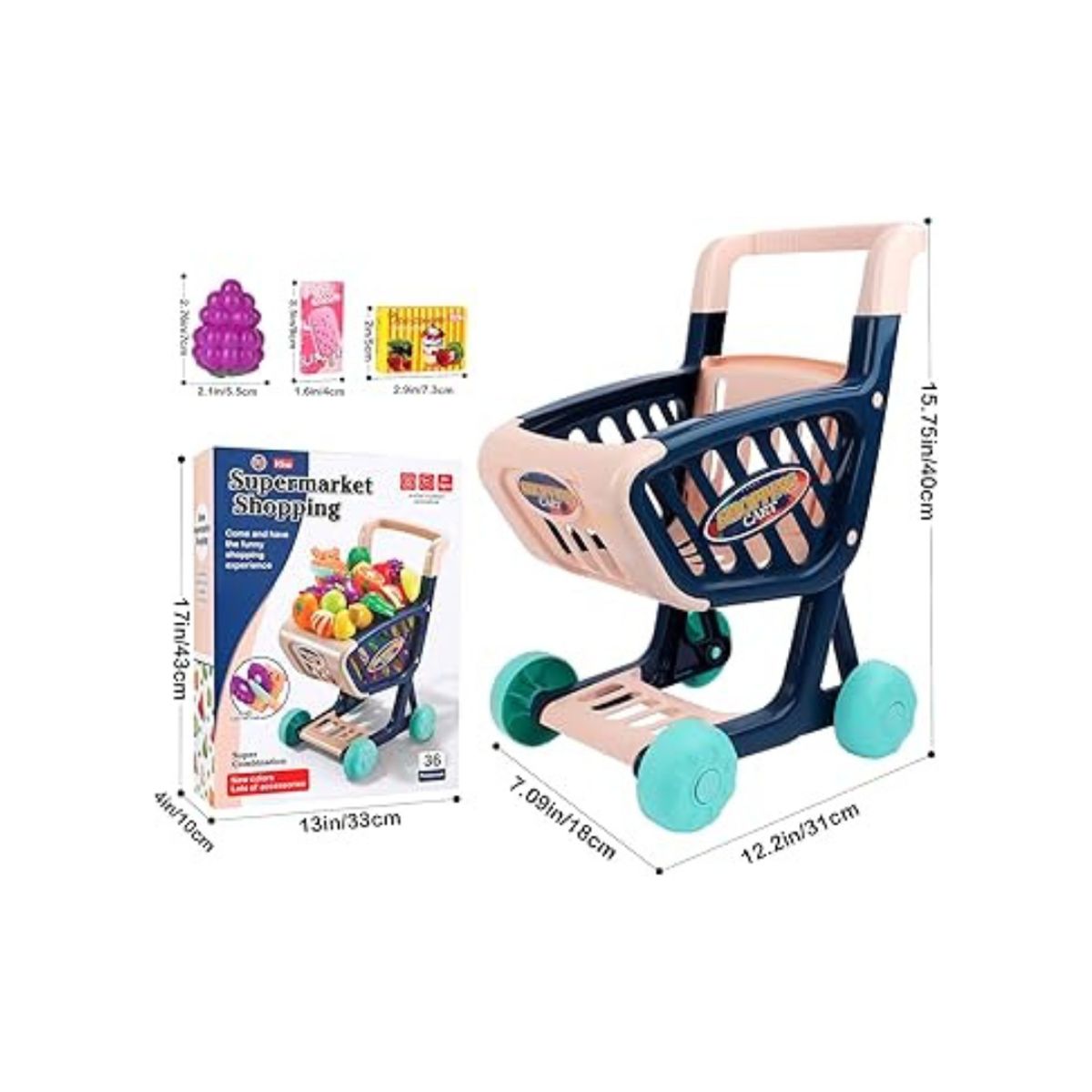 GENERICO - Carrito De Compras De Supermercado Juguete Niños
