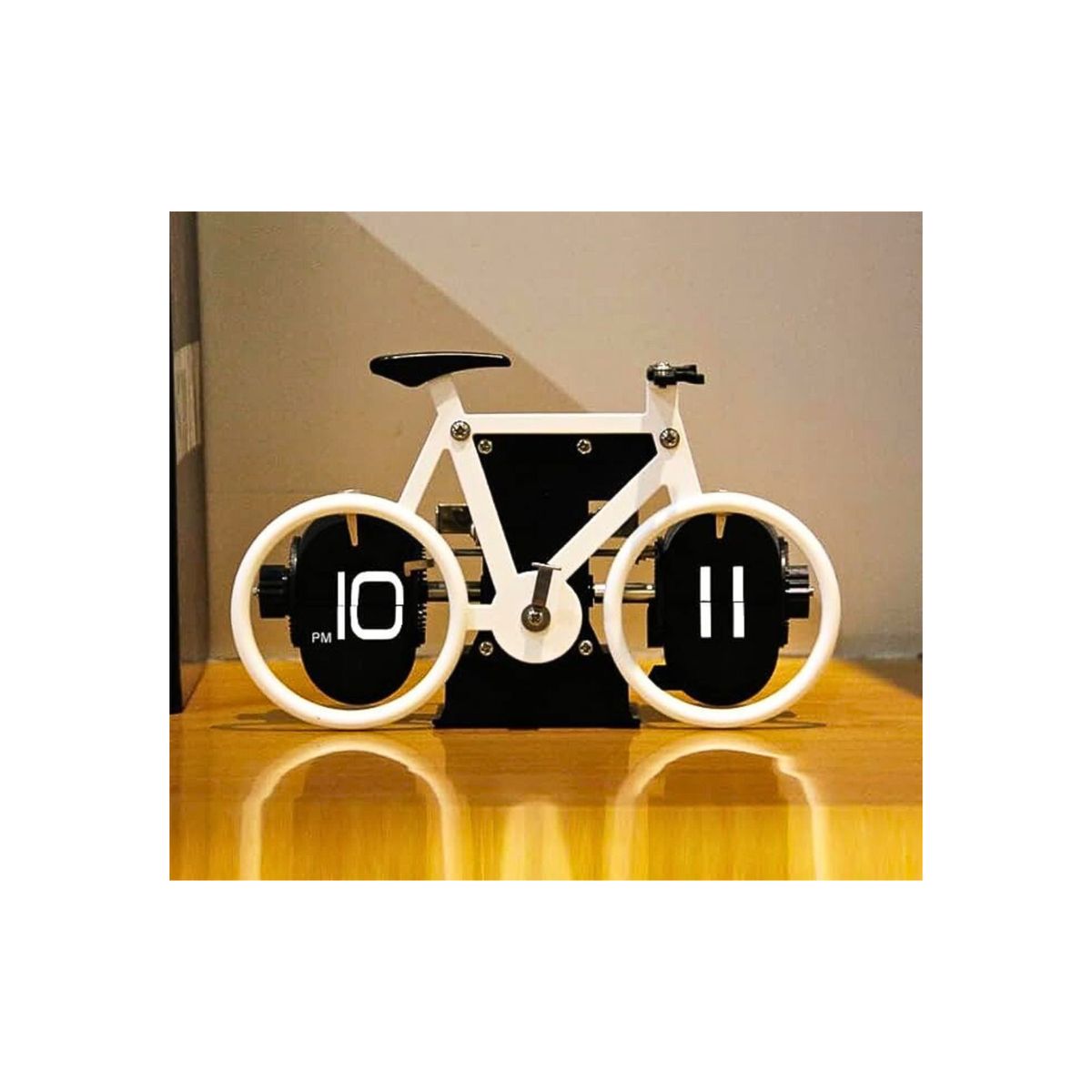 GENERICO - Reloj Digital Diseño De Bicicleta Hogar Oficina Escritorio