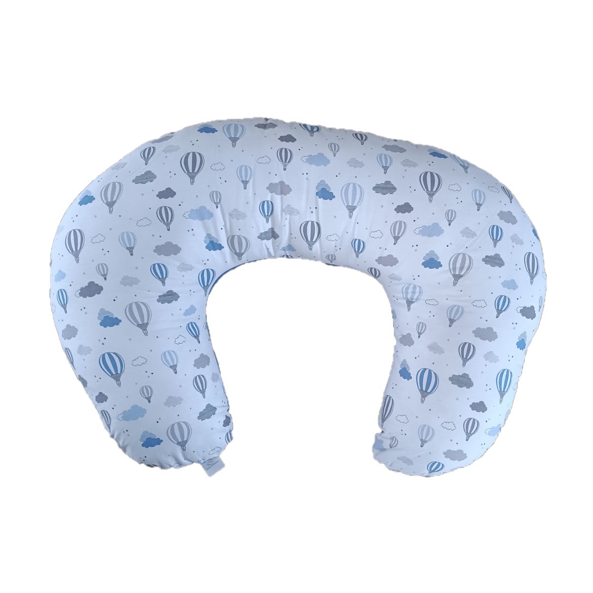 GENERICO - Cojín Lactancia - Blanco Globos Tonos Azules - Azul Jeans