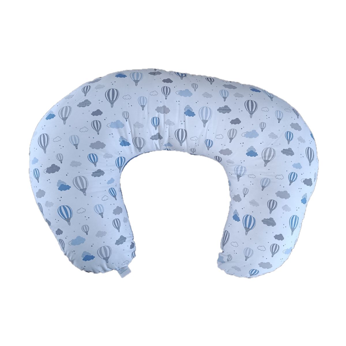 GENERICO - Cojín Lactancia - Blanco Globos Tonos Azules - Azul Jeans
