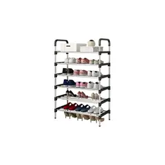 IMPORTCLICK - Zapatero Organizador 8 Niveles 24 Pares Metal - Plateado