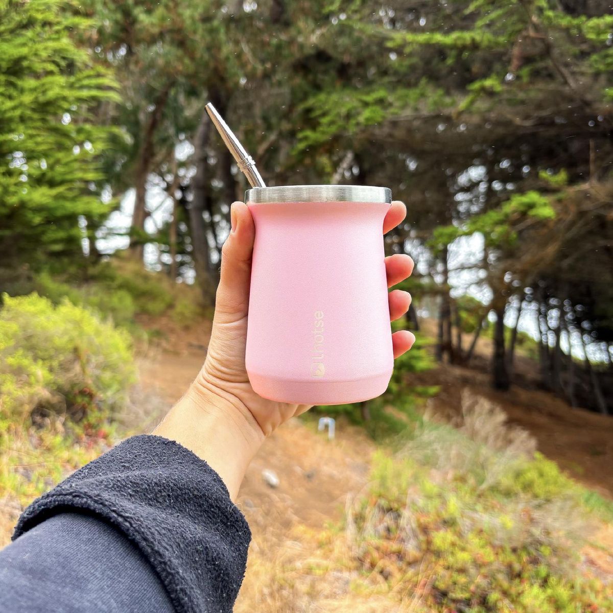 LHOTSE - Mate Acero Inoxidable con Bombilla Lhotse - Rosa