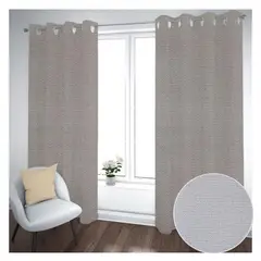 GENERICO - Cortina Black Out 2 Paños Decorativa Crema Diseño N°3(140X230)