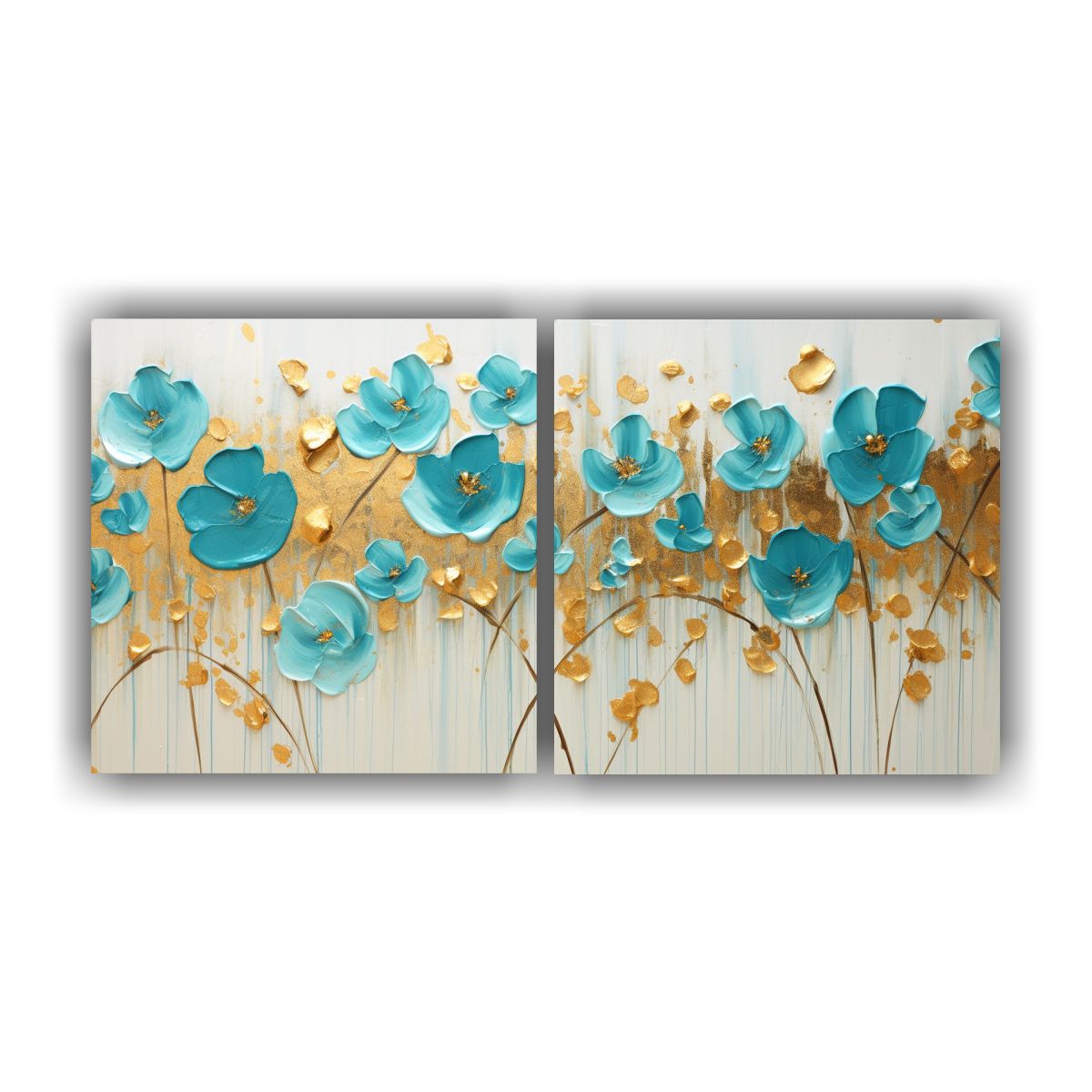 GENERICO - Conjunto 2 Telas En Bastidor Exposición Pintura Acrílica S 160x80cm