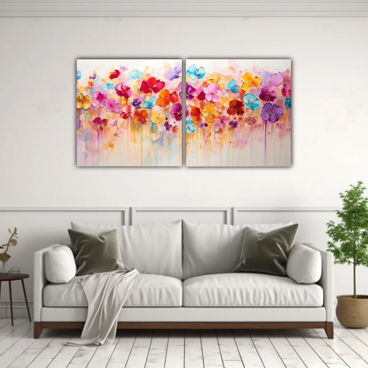 GENERICO - Pintura Acrílica Inspiración Esquema En Lienzo 160x80cm