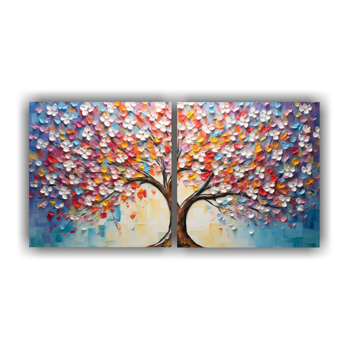 GENERICO - Artes De Pared Impreso Estética Con Flores De Cerezo Arcoí 160x80cm