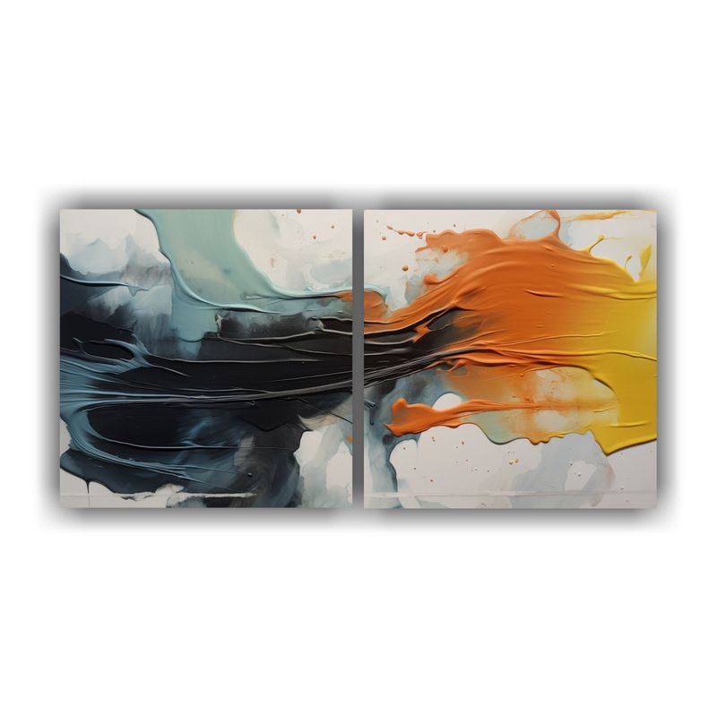 GENERICO - Pinturas Decorativas De Acuarela Con Trazos Sueltos Y Gestua 160x80cm