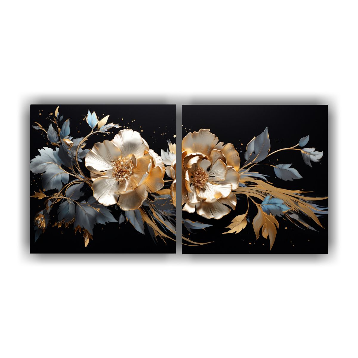 GENERICO - Pinturas De Decoración Estilo Neonoir En Bastidor De Dos Te 160x80cm