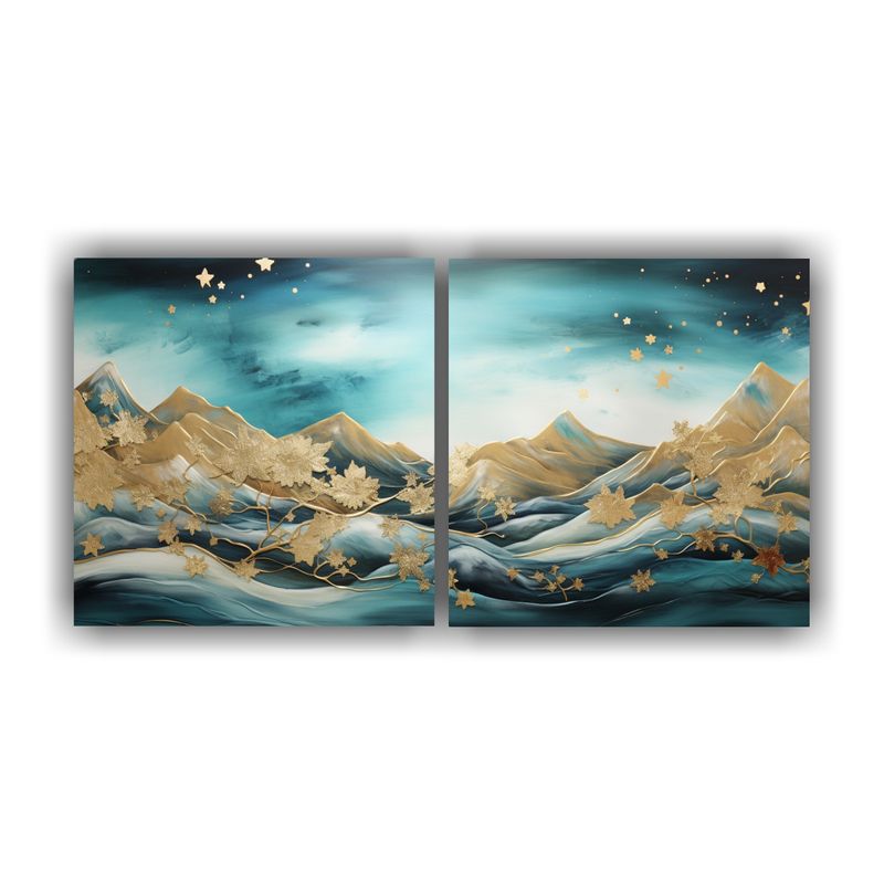 GENERICO - Paisaje De Montaña Con Estilo Elegante, Profundidad En Lien 160x80cm