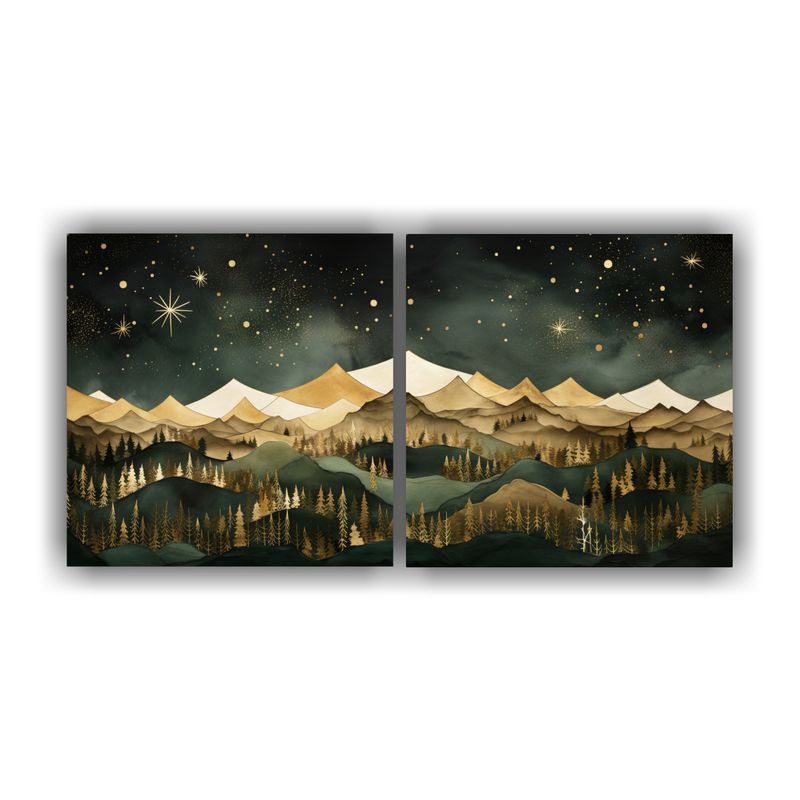 GENERICO - Exposición De Paisaje De Montaña Con Estilo Elegante Y Obr 160x80cm
