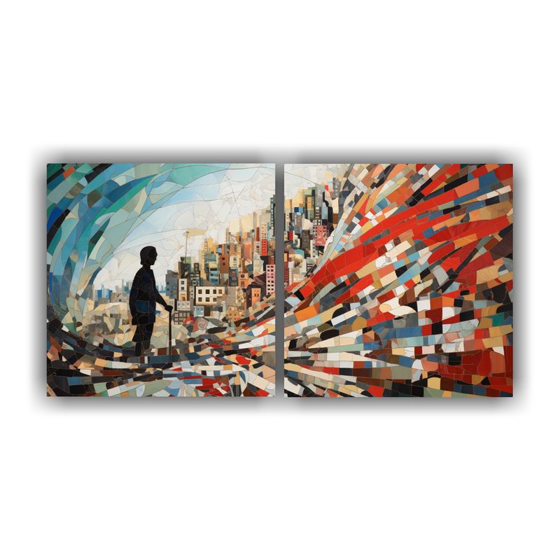 GENERICO - Pinturas Decorativas De Alta Calidad Con Fragmentos De Recue 160x80cm