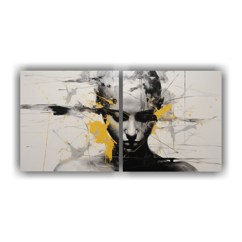 GENERICO - Pinturas Decorativas De Acuarela Armonía Facial Y Salpicadu 160x80cm