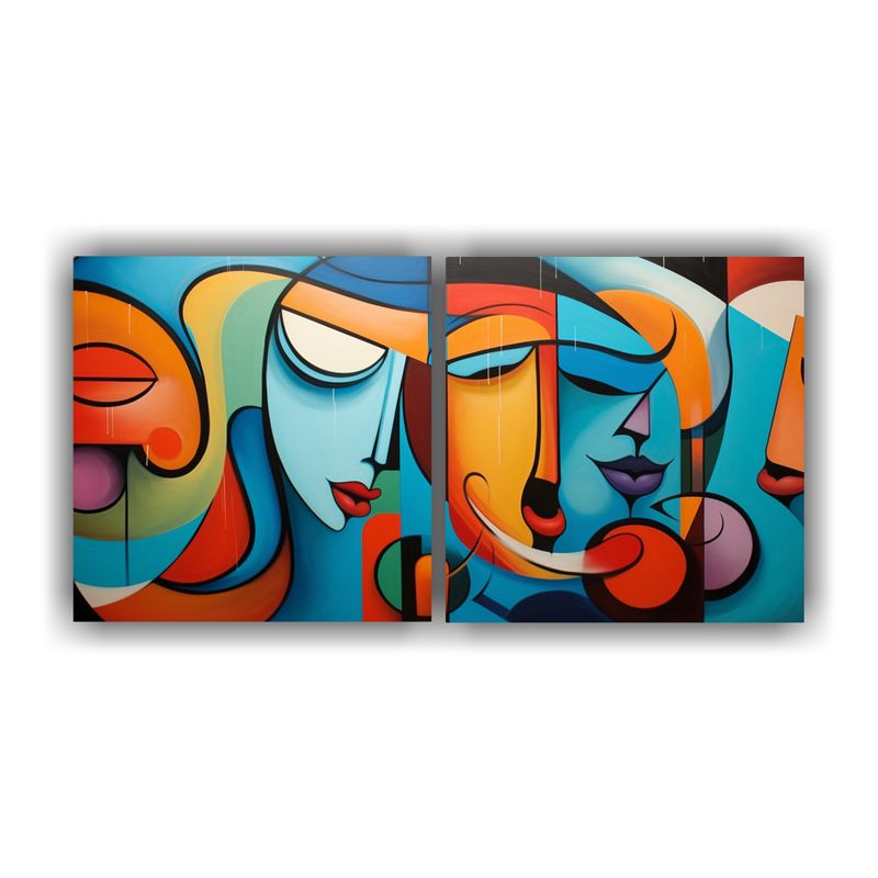 GENERICO - Cuadros Abstractos Coloridos Para Cocina Alta Calidad, Grand 160x80cm