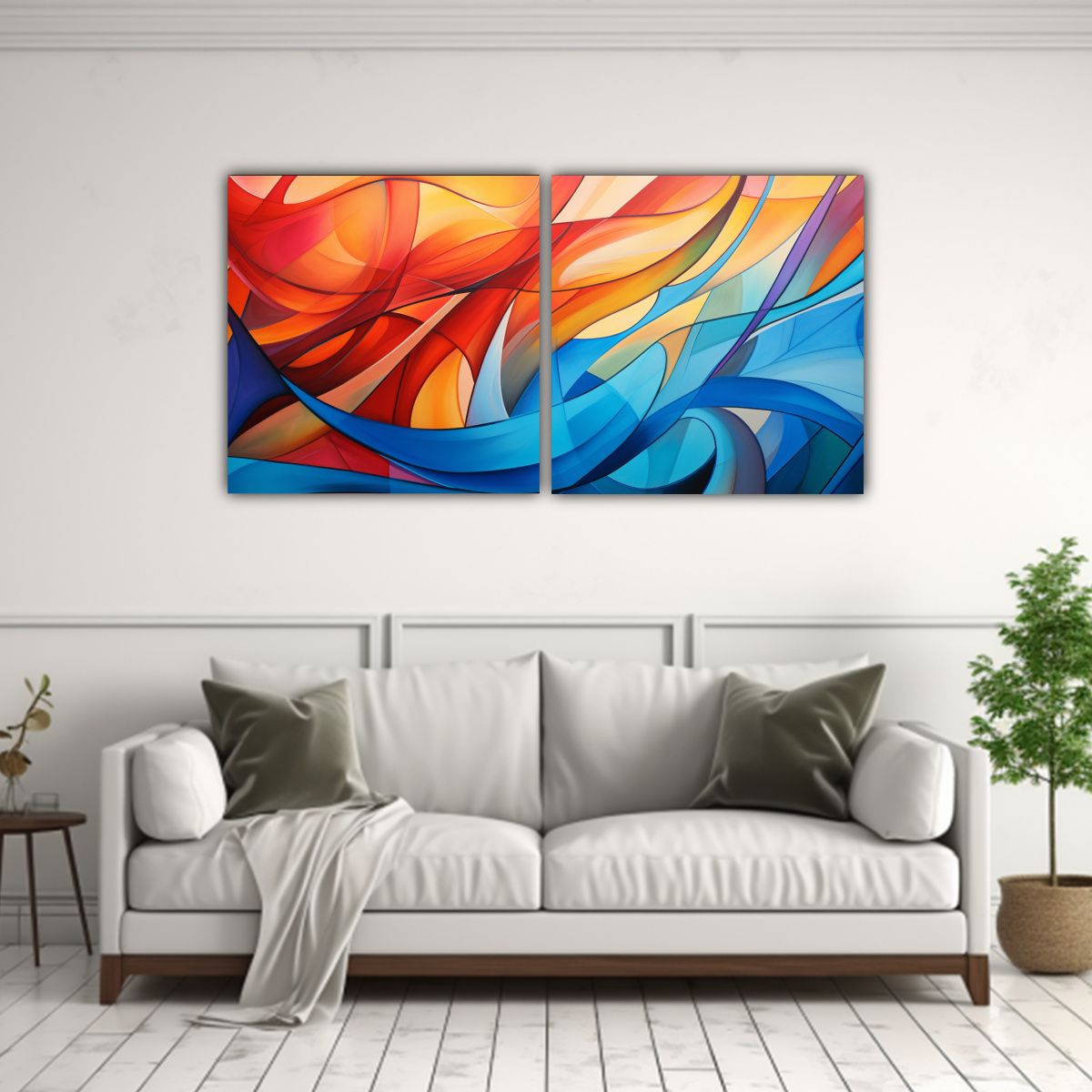 GENERICO - Pinturas Decorativas Abstractas Modernas Con Impacto Visual  160x80cm