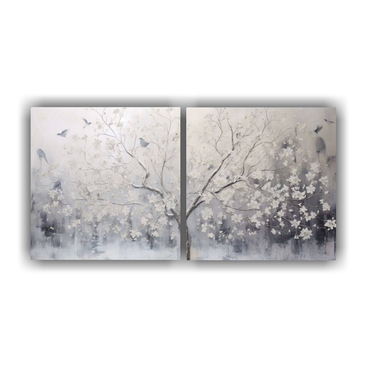 GENERICO - Diptico Fotografía Exclusivo: Imagen Del árbol En Blanco Y 160x80cm