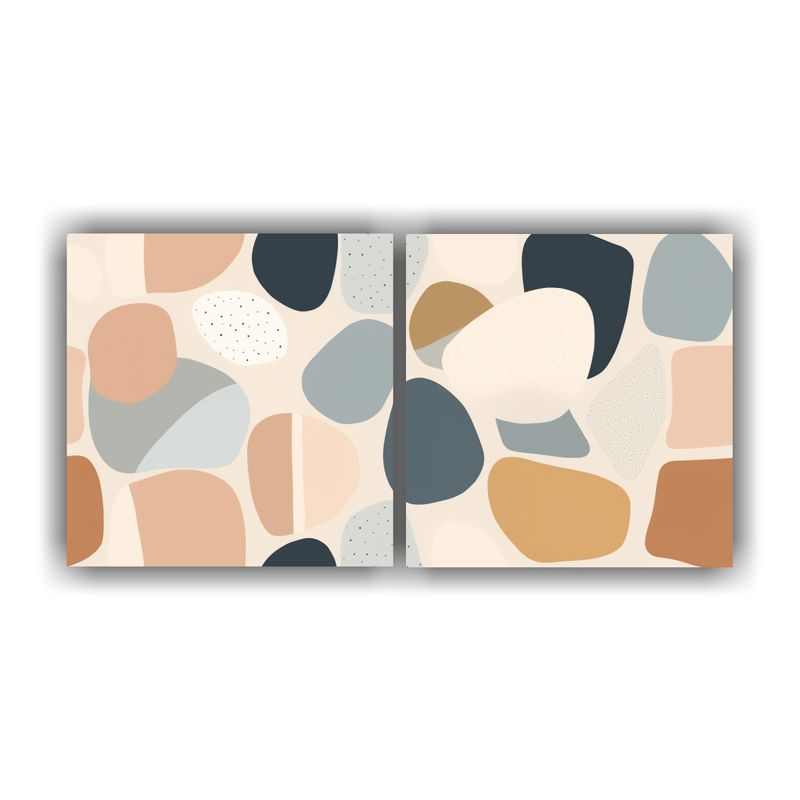 GENERICO - Pinturas De Decoración Abstractas En Tonos Suaves Con Forma 160x80cm