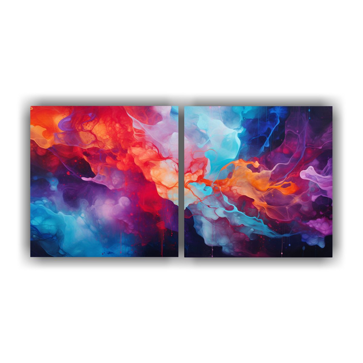 GENERICO - Pinturas Decorativas Con Interpretación Abstracta De Escena 160x80cm