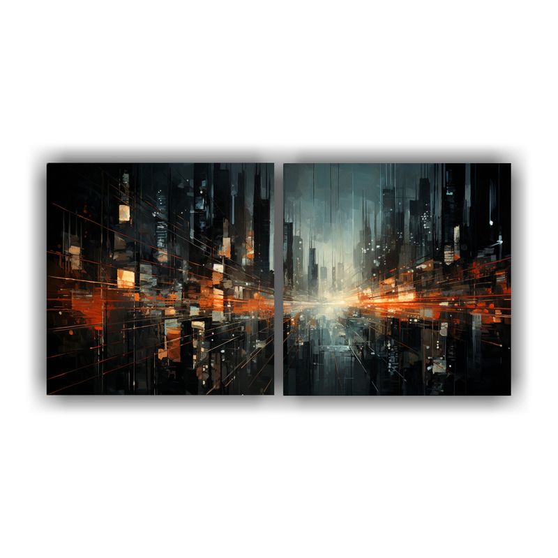GENERICO - Pinturas Decorativas Creativas Con Toque Futurista De Paisaj 160x80cm