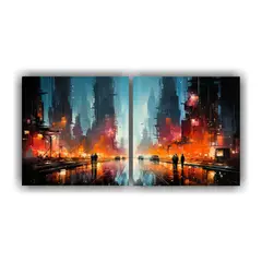 GENERICO - Pinturas Decorativas Abstractas Que Evocan Emociones En Colo 160x80cm