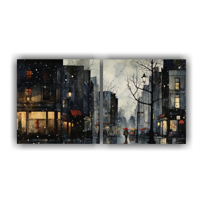 GENERICO - Cuadro Decorativo En Bastidor Con Movimiento Hogar Paisaje A 160x80cm