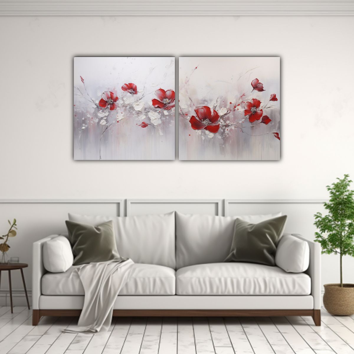 GENERICO - Pintura Acrílica Sin Costuras De Belleza Natural En Blanco 160x80cm