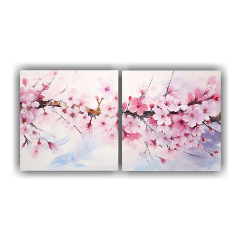 GENERICO - Cuadro De Pared De Cocina Cherry Blossom O Sakura Colores Vi 160x80cm