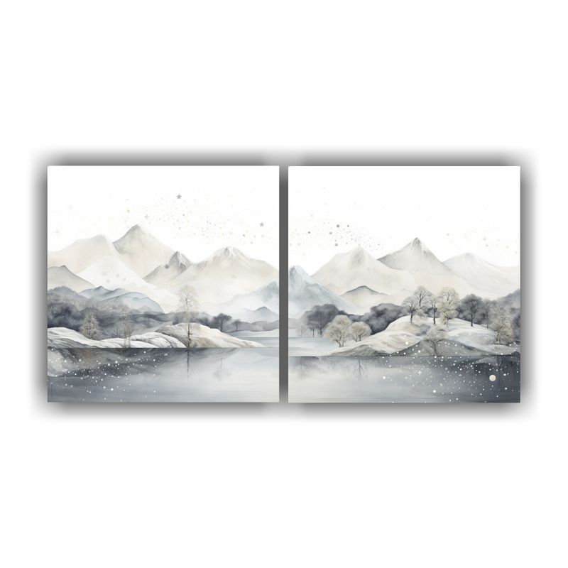 GENERICO - Pintura Decorativa De Paisaje De Montaña Con Estilo Elegant 160x80cm