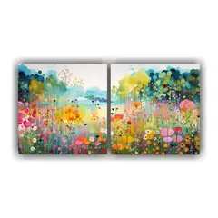 GENERICO - Cuadros Decorativos Para Cocina De Paisajes Primaverales En 160x80cm