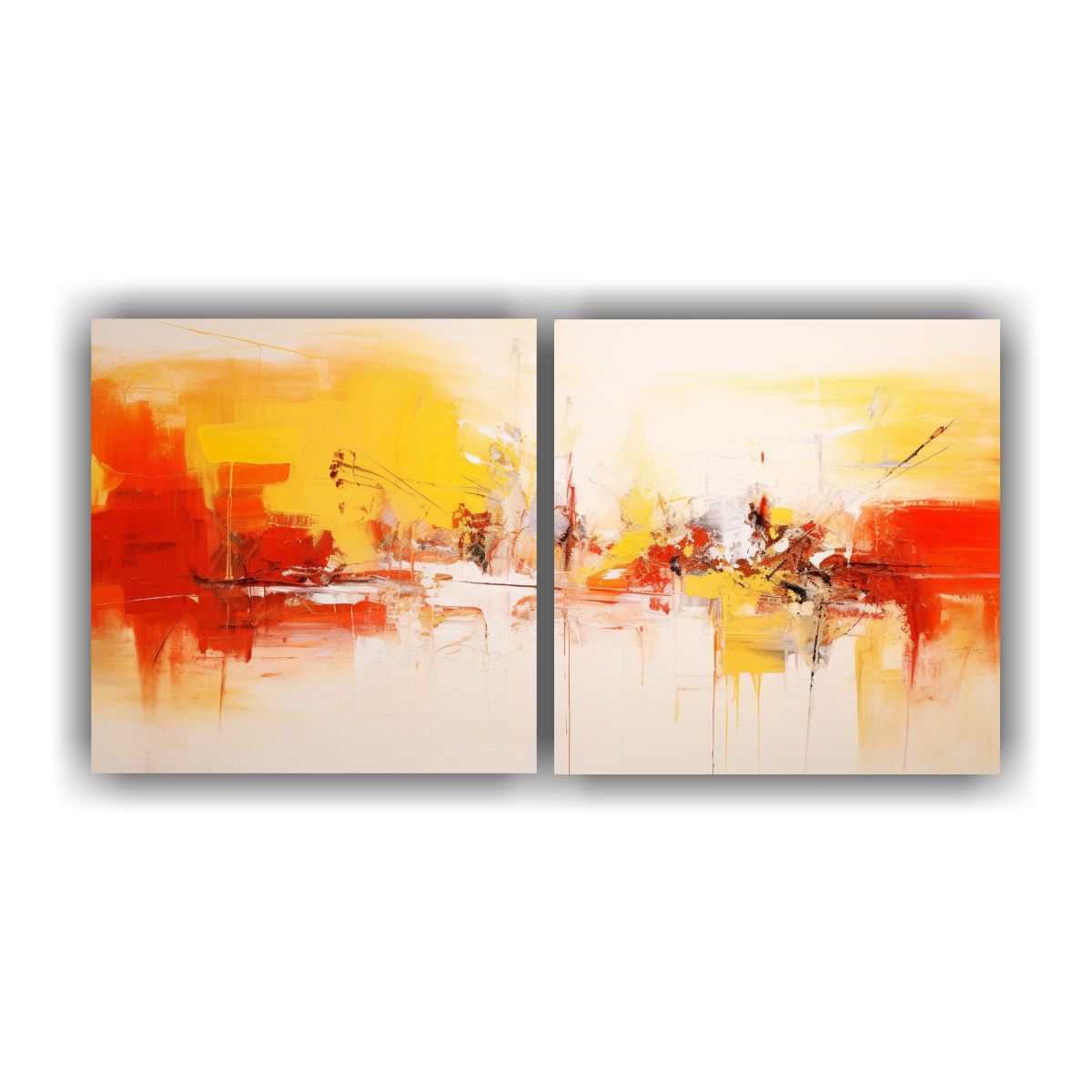 GENERICO - Composición Abstracta Inspirada En El Expresionismo En Pint 160x80cm