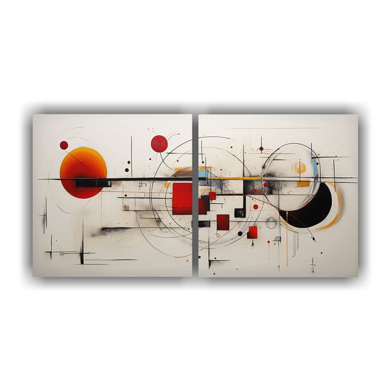GENERICO - Cuadros Abstractos Modernos Para Decoración De Interiores 160x80cm