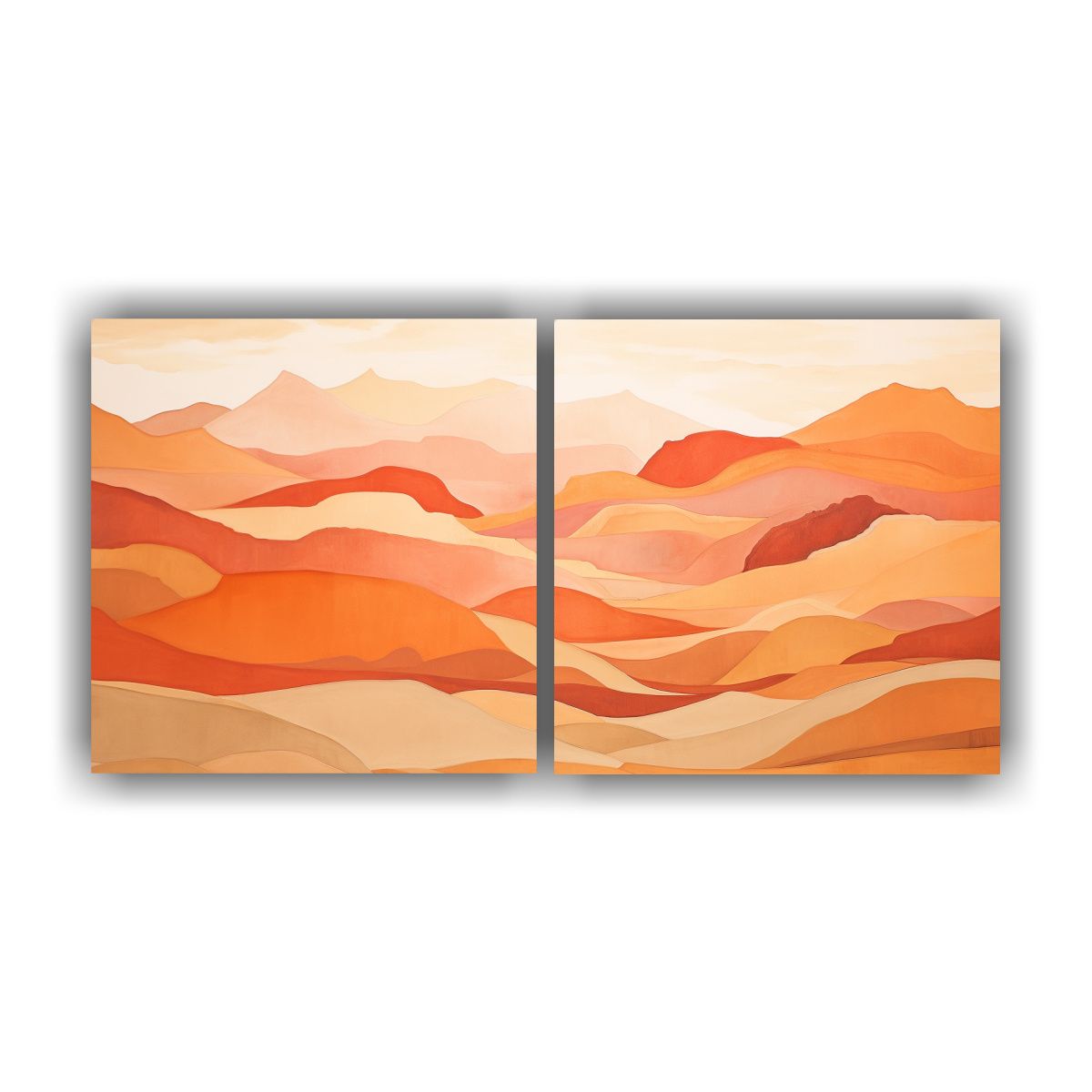 GENERICO - Paisaje Desértico Sereno: Representación Abstracta De Dipt 160x80cm