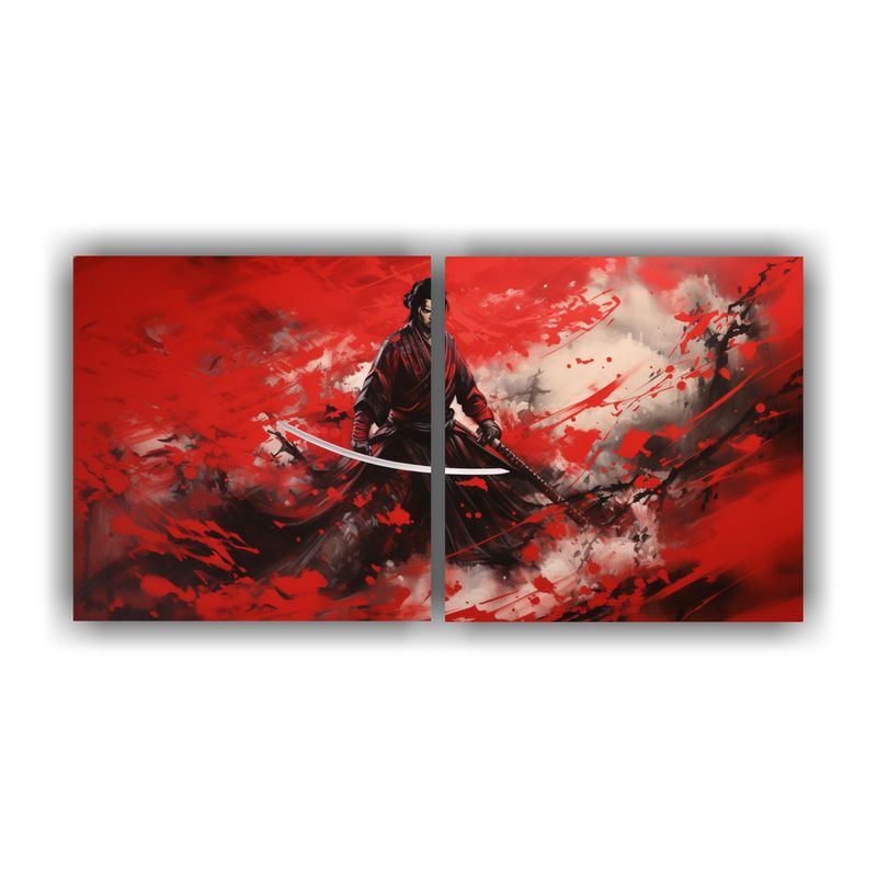 GENERICO - Diptico Majestuosas Telas Sublimadas De La Honor Y Valentía 160x80cm