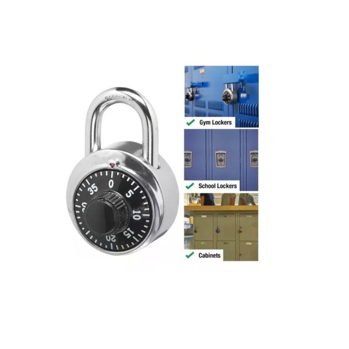 GENERICO - Candado De Seguridad Con Clave De Combinacion Giratoria 50mm