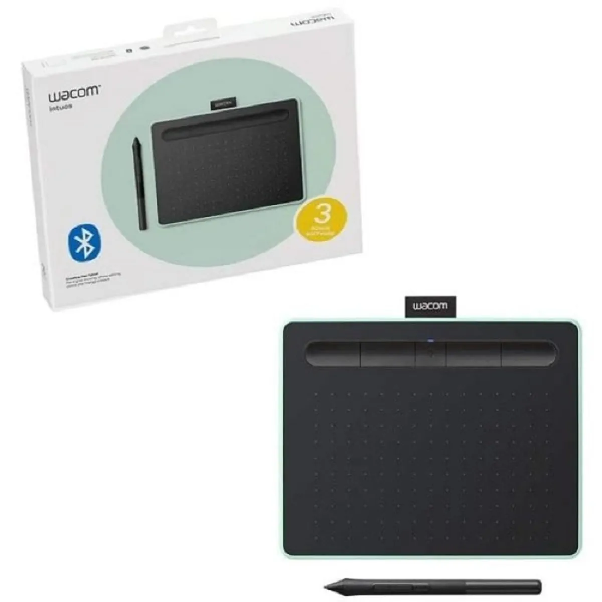 WACOM - Tablet Digitalizadora Wacom Intuos Creative Pen Small 152x95mm USB/BT Pistacho