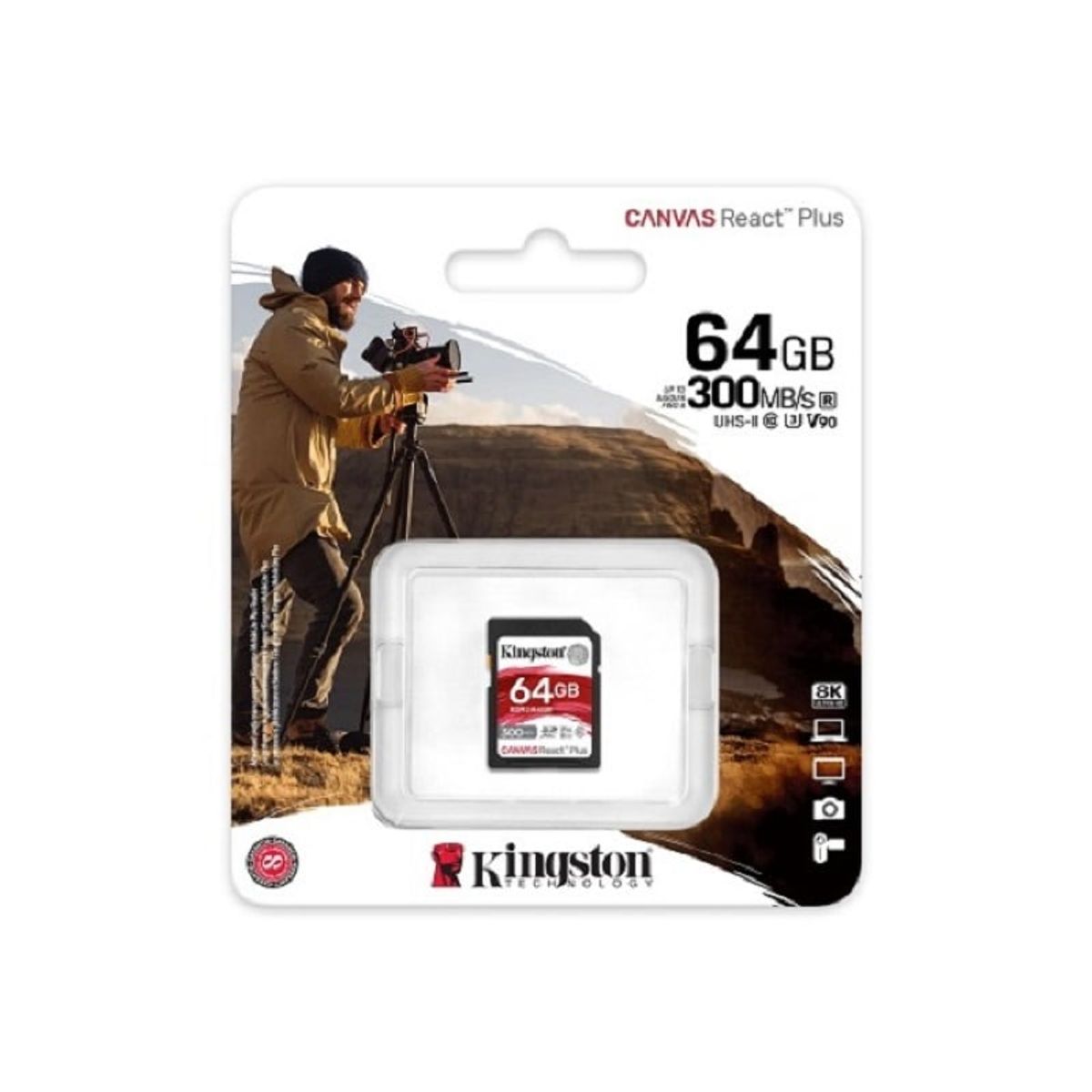 KINGSTON - Memoria SD Kingston Canvas React Plus SDXC 64 GB UHS-II