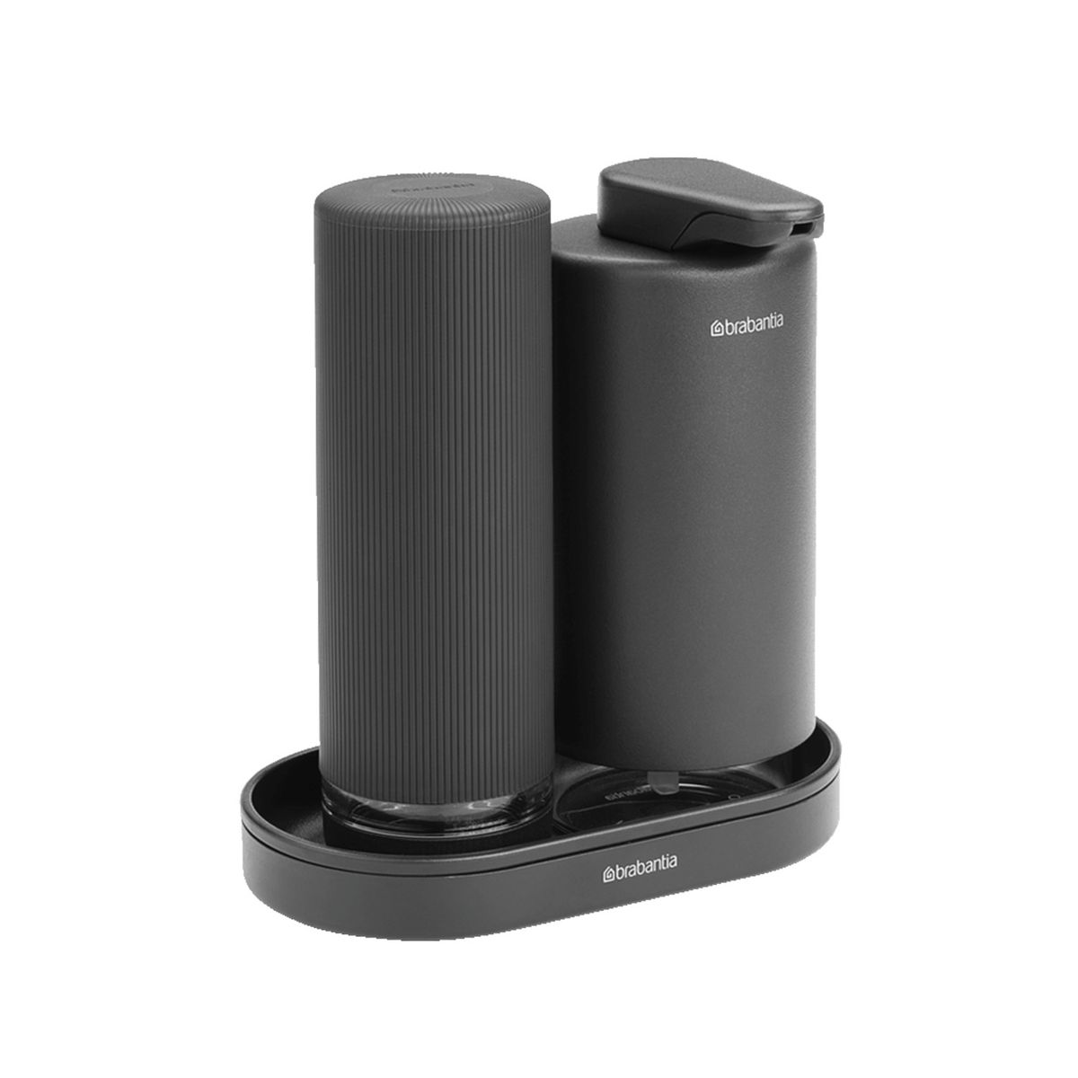 BRABANTIA - Set Dispensador de jabón SinkStyle 2x200 ml Infinite Grey
