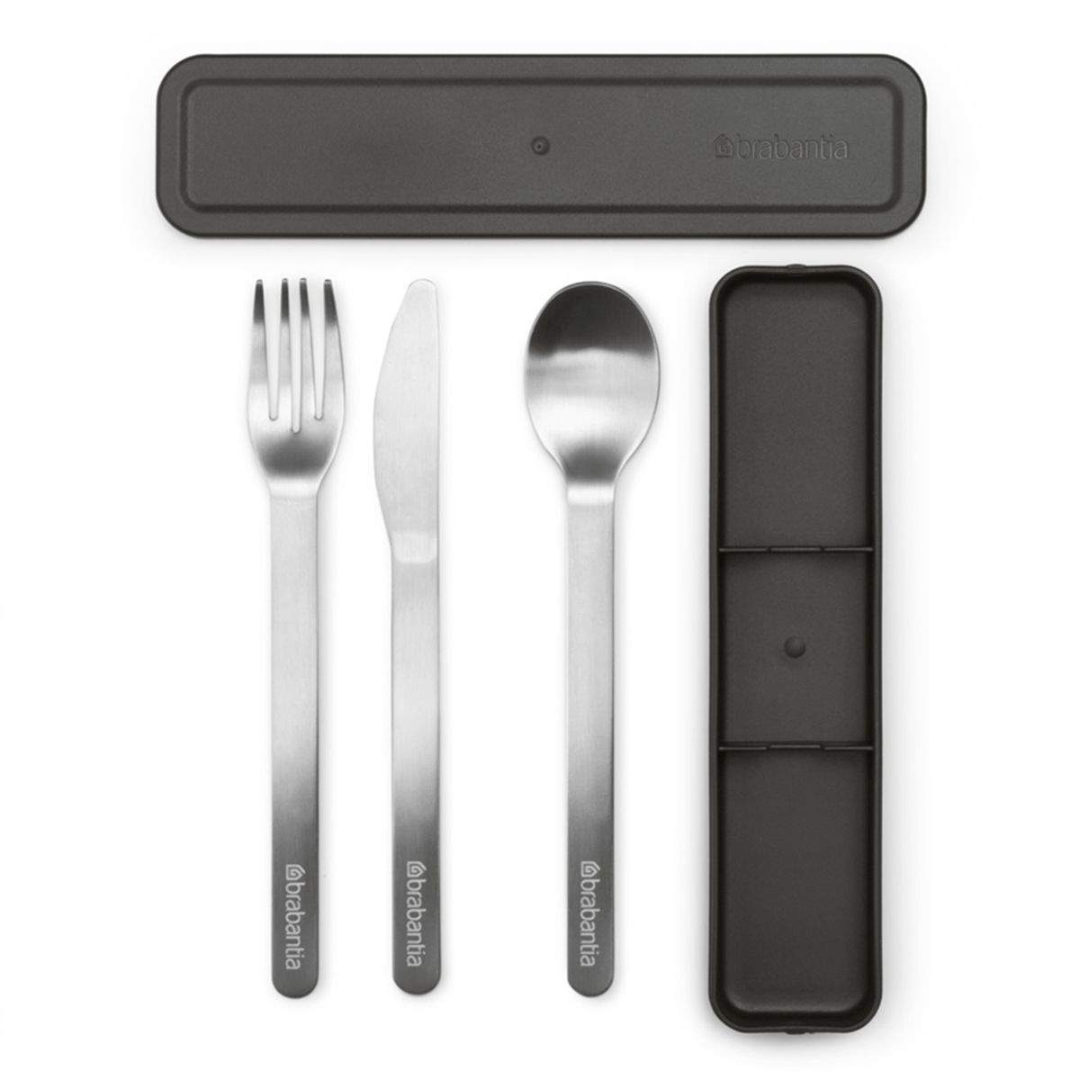 BRABANTIA - Set 3 Cubiertos Make & Take Dark Grey