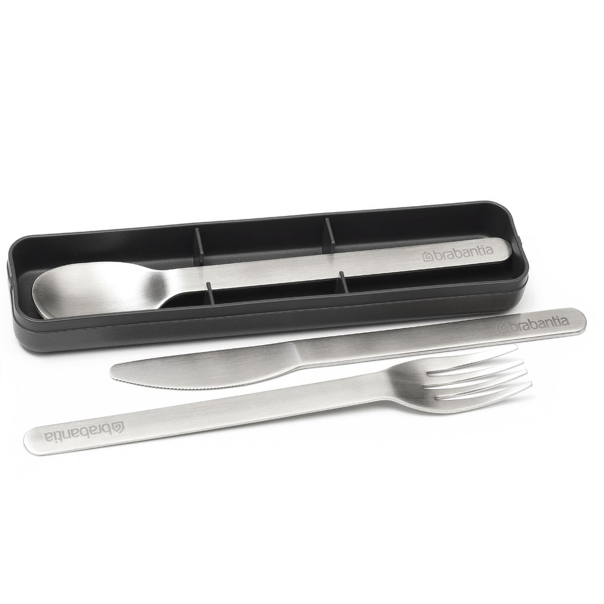 BRABANTIA - Set 3 Cubiertos Make & Take Dark Grey