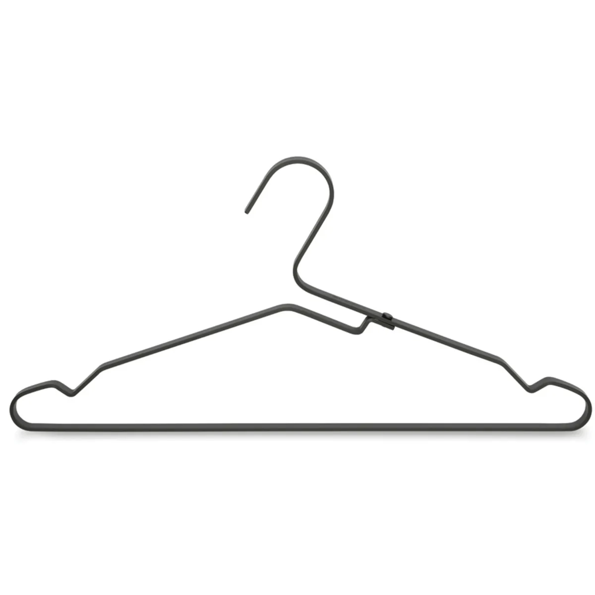 BRABANTIA - Set de 4 Colgadores de Ropa Aluminio Black