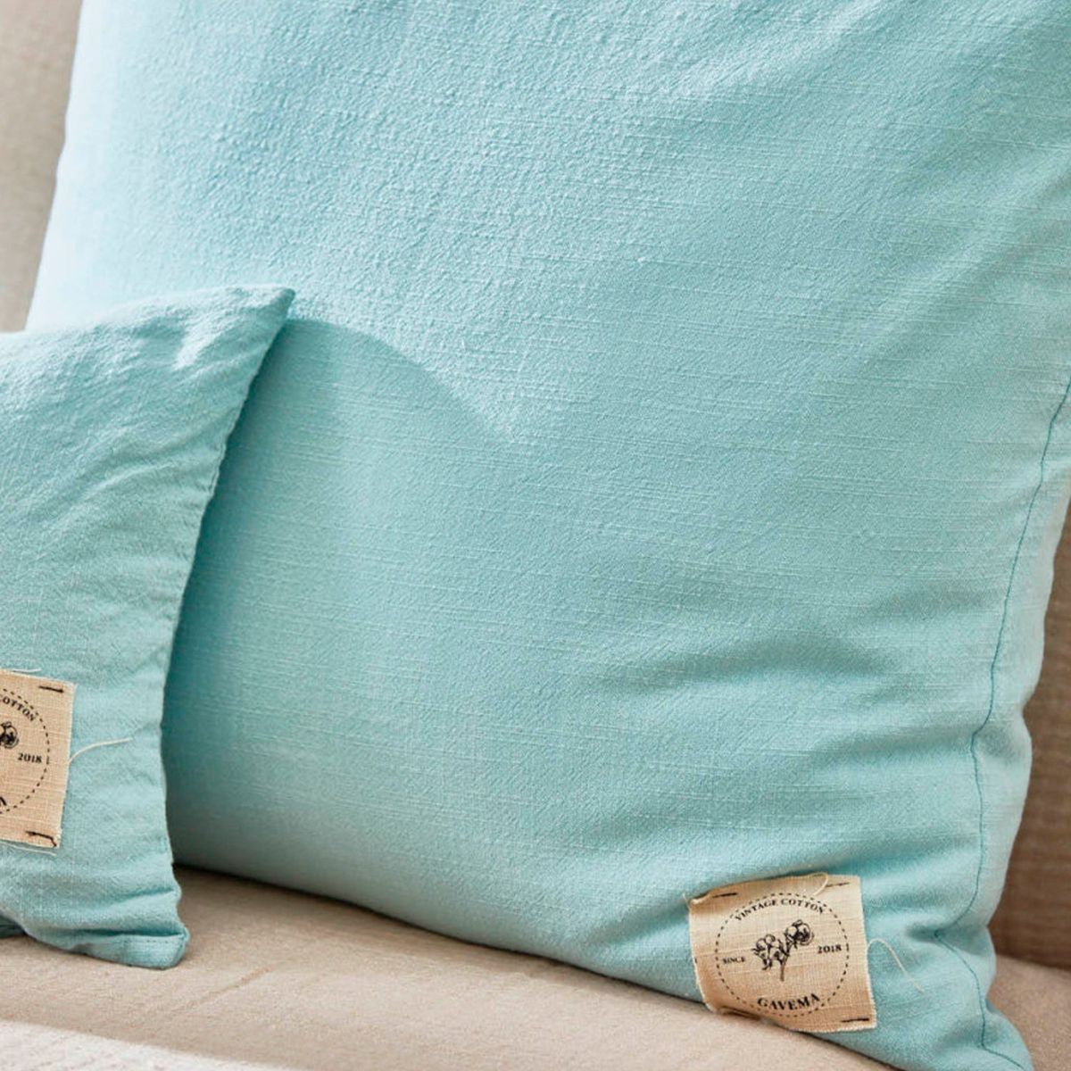 CALMA HOUSE - Funda Cojín Gavema2 Turquesa 60x60 Calma House