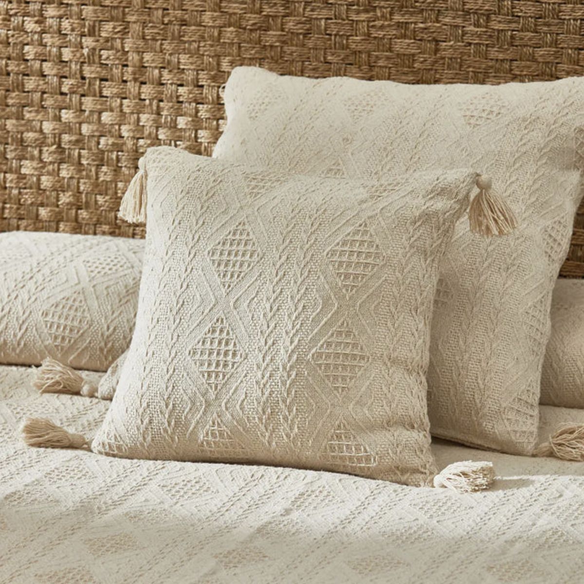 CALMA HOUSE - Funda Cojín Chicago Crudo 45x45 Calma House