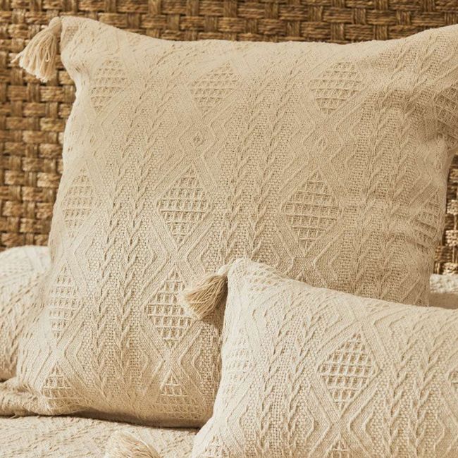 CALMA HOUSE - Funda Cojín Chicago Crudo 60x60 Calma House